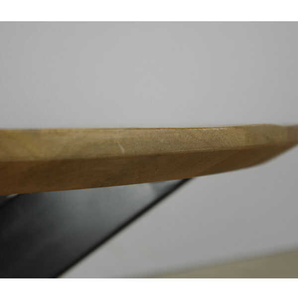 Eettafel rond Jeffrey met verjongd blad - 150cm