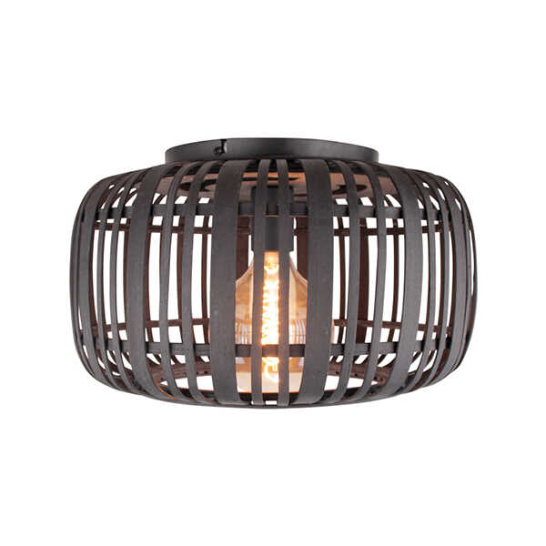 Plafondlamp Treccia 40cm - Rotan Zwart