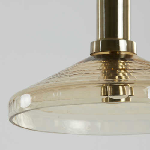 Hanglamp 30x21cm DELILO - Glas Amber