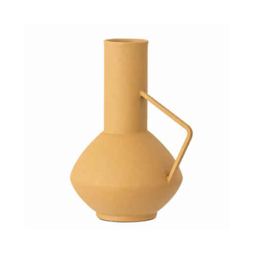 Bloomingville Vaas Irine metaal - Geel