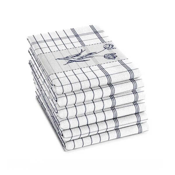 DDDDD Theedoek Lisse 60x65cm - Blauw