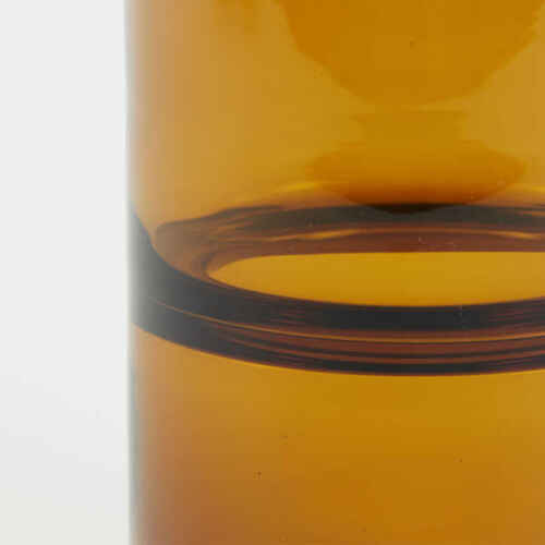 Theelicht 12x12cm PASCHA glas - Bruin