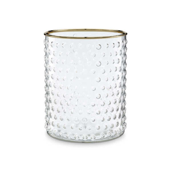 vtwonen Vaas met gouden rand 13x17cm