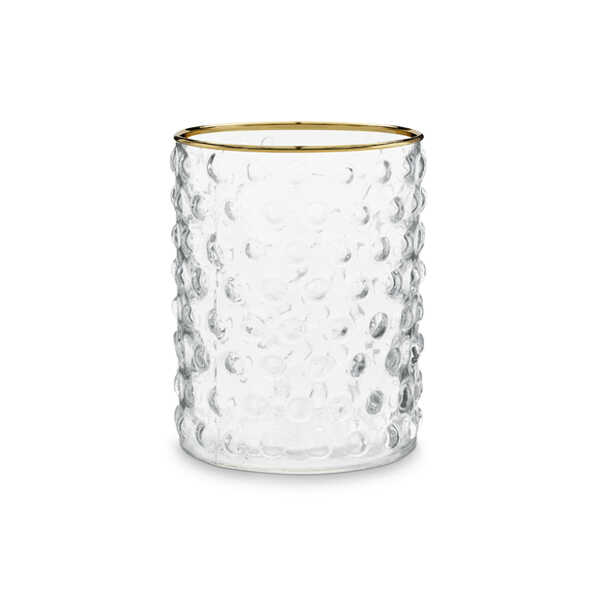vtwonen Glas 7,5x10cm met gouden rand - Stip