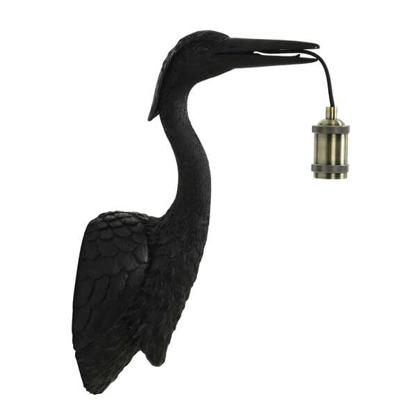 Wandlamp CRANE 29,5x16x48cm - Mat Zwart OP=OP