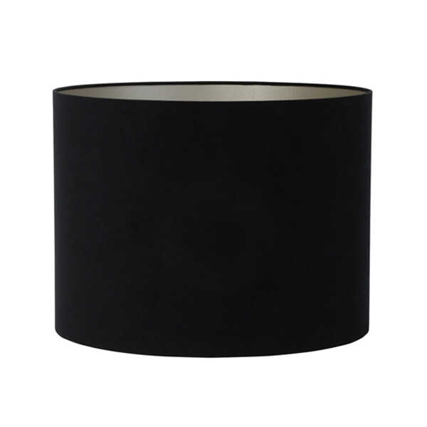 Lampenkap VELOURS Cilinder Ø40x30cm - Zwart Taupe