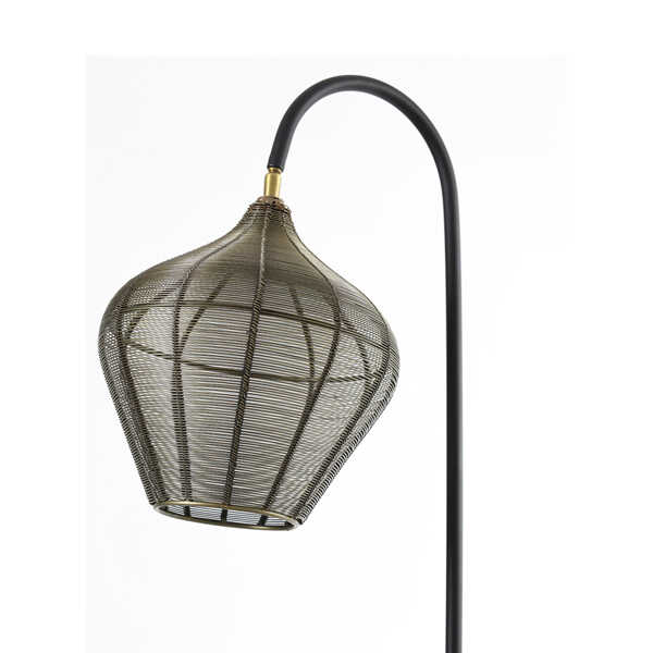 Vloerlamp ALVARO - Antiek Brons Mat Zwart - Afbeelding 4