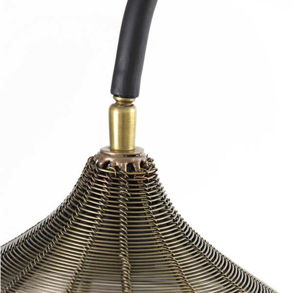 Vloerlamp ALVARO - Antiek Brons Mat Zwart - Afbeelding 2