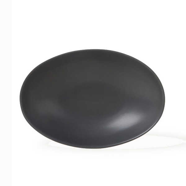 vtwonen Bord Ovaal Ø23cm - Zwart OP=OP