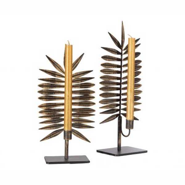 BePureHome Kandelaar Reef set/2 Metaal - Brass OP=OP