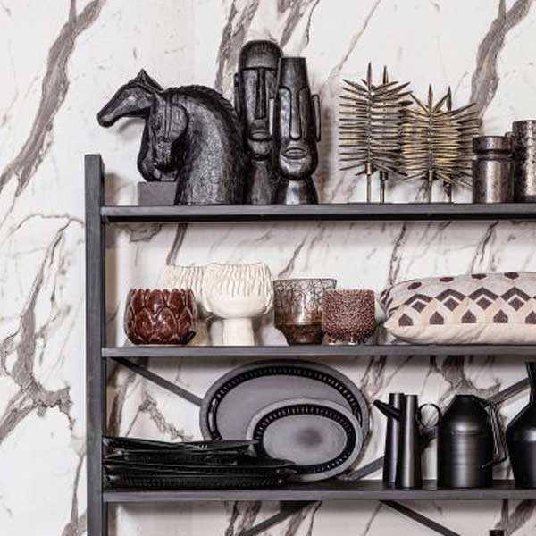 BePureHome Kandelaar Reef set/2 Metaal - Brass OP=OP - Afbeelding 2