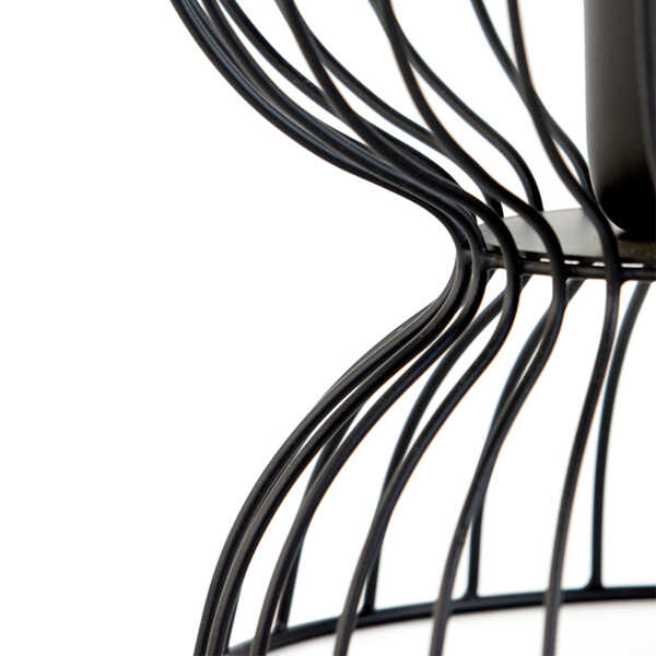 Tafellamp LAZAR Ø23x42cm - Mat Zwart - Afbeelding 3