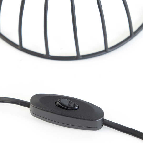 Tafellamp LAZAR Ø23x42cm - Mat Zwart - Afbeelding 5