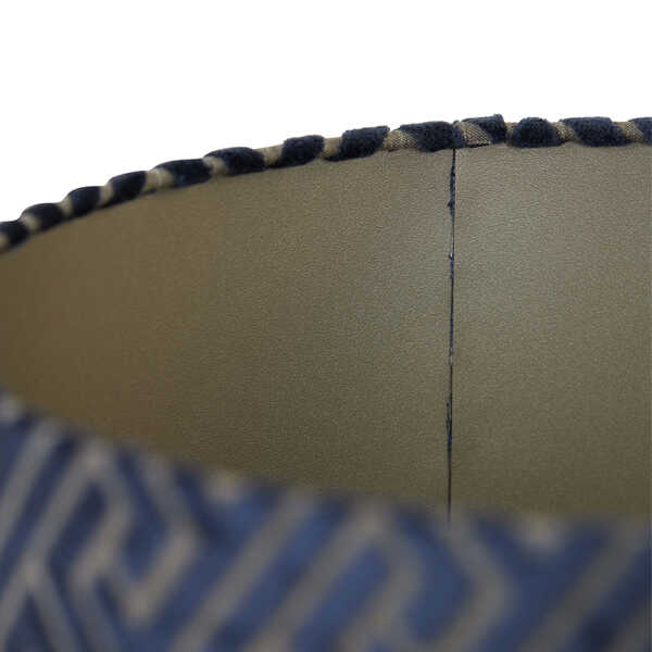 Lampenkap MAZE Cilinder Ø25x18cm - Donkerblauw Taupe OP=OP - Afbeelding 4