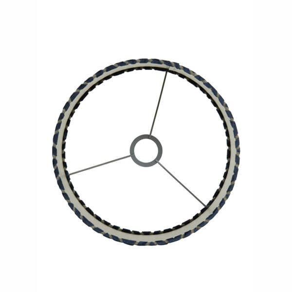 Lampenkap MAZE Cilinder Ø30x21cm - Donkerblauw Taupe - Afbeelding 4