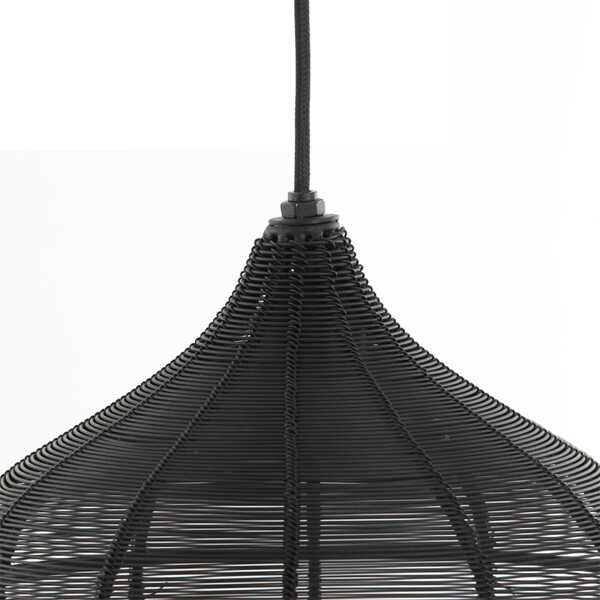 Hanglamp ALVARO 27x29,5cm - Mat Zwart - Afbeelding 3