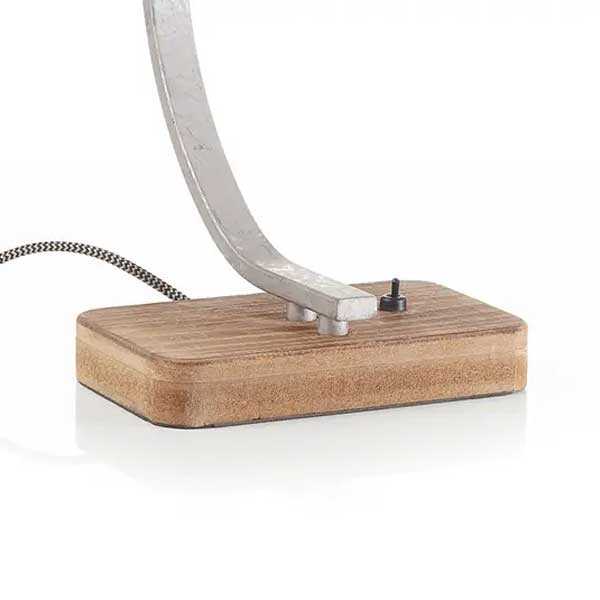 Tafellamp Scava Gegalvaniseerd - Hout Grijs OP=OP - Afbeelding 4