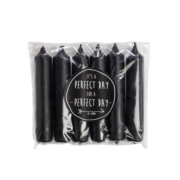 Kaarsen Cadeauset 6 stuks - Zwart