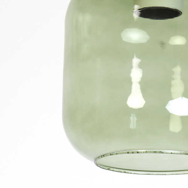 Hanglamp LEKAR Ø16x26cm – Licht Grijs/Groen OP=OP - Afbeelding 3