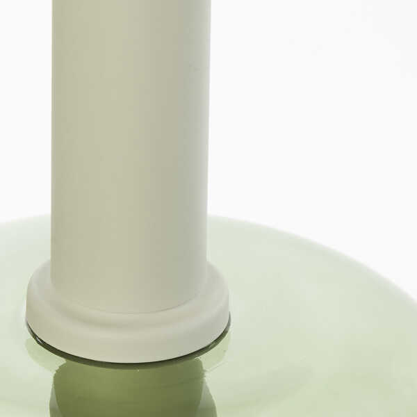 Hanglamp LEKAR Ø16x26cm – Licht Grijs/Groen OP=OP - Afbeelding 2