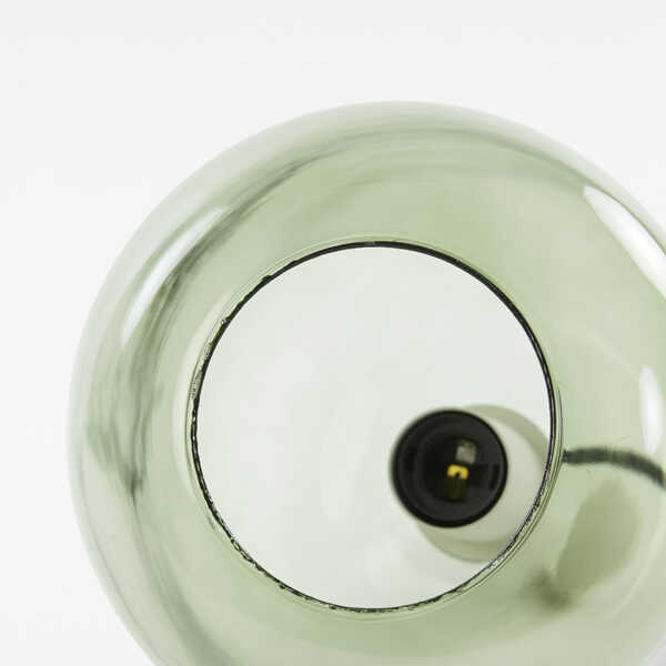 Hanglamp LEKAR Ø21x37cm – Licht Grijs/Groen OP=OP - Afbeelding 4