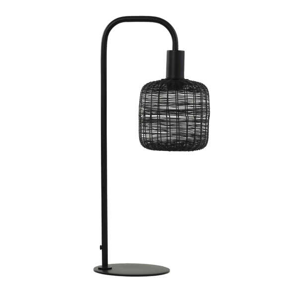 Tafellamp LEKANG 24x18x58cm – Mat Zwart