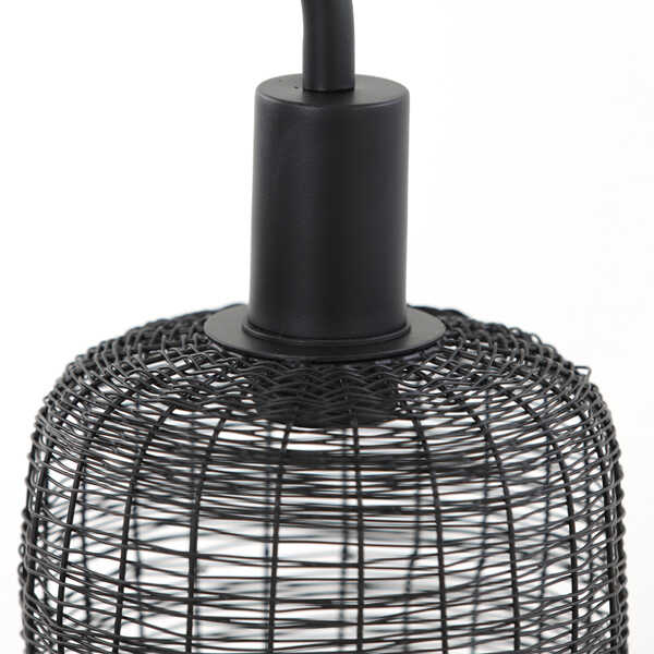 Tafellamp LEKANG 24x18x58cm – Mat Zwart - Afbeelding 2