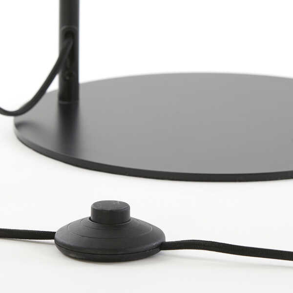 Vloerlamp SUBAR 45x28x158cm – Mat Zwart/Smoke Glas - Afbeelding 4