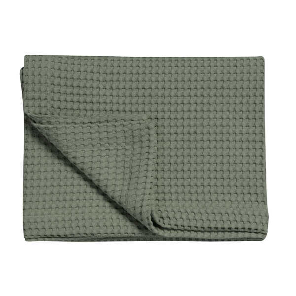 Vandyck Sprei Pique Wafel - Earth Green (diverse maten)