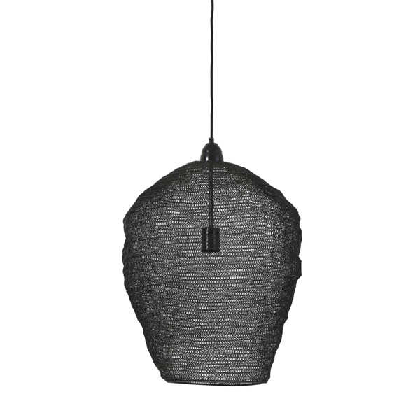 Hanglamp NIKKI 45x60cm Gaas - Glans Zwart