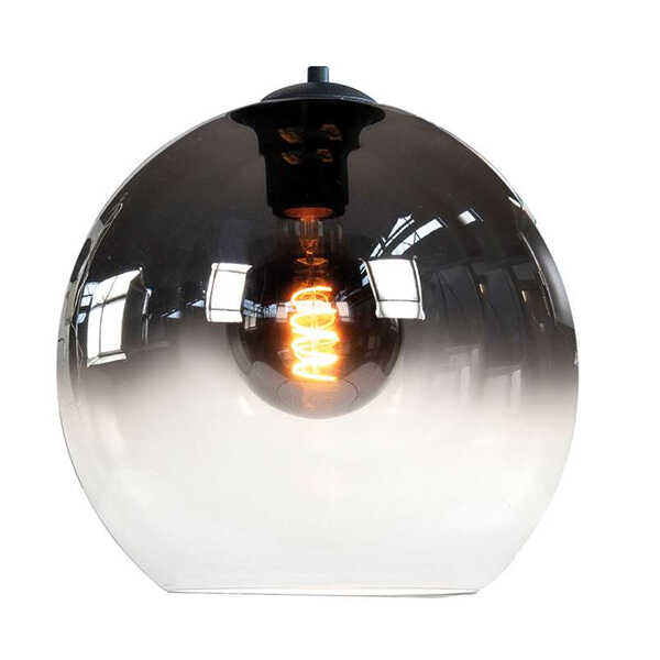 Glas Fantasy Globe 30cm - Semi Smoke