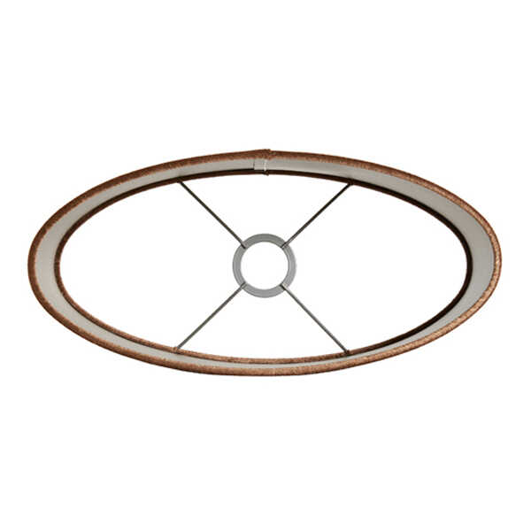 Lampenkap LUBIS Ovaal 45x21x22cm – Bruin - Afbeelding 5