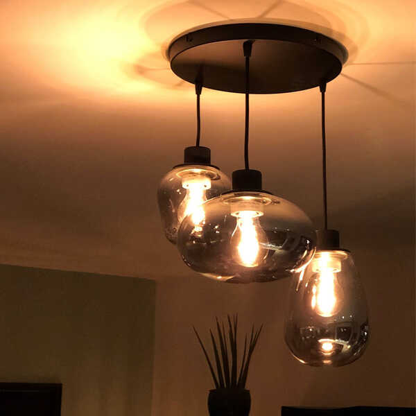 Hanglamp Reflexion 3-lichts - Zwart - Afbeelding 4