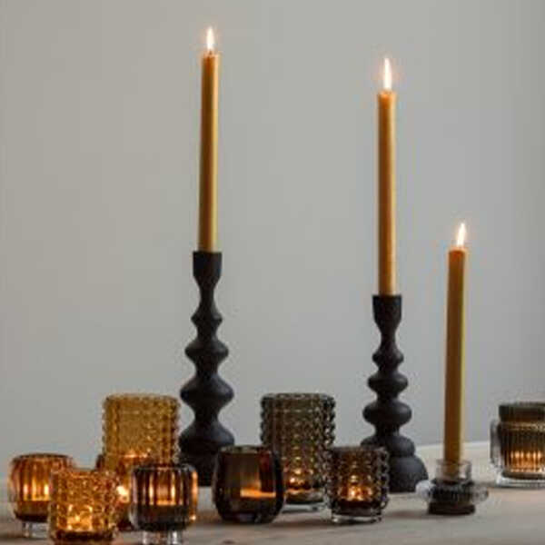 BePureHome Kandelaar Twisted 28cm - Brons OP=OP - Afbeelding 2