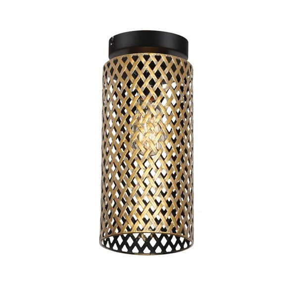 Plafondlamp Aureo 34cm - Zwart/Goud OP=OP