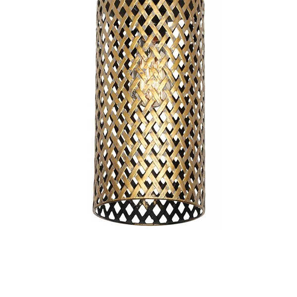 Plafondlamp Aureo 34cm - Zwart/Goud OP=OP - Afbeelding 2