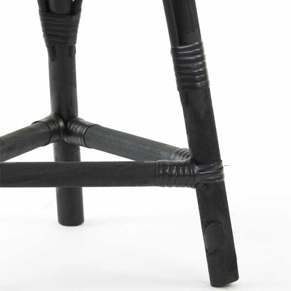 Bloempot op standaard CARAZI Ø29x60,5cm - Zwart - Afbeelding 4