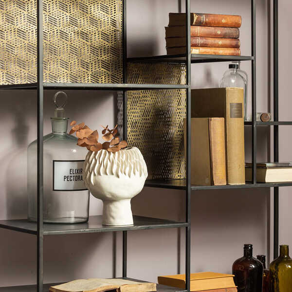 BePureHome Vaas Seaweed Keramiek - Offwhite OP=OP - Afbeelding 2