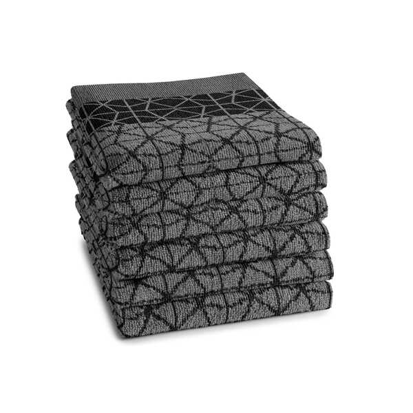 DDDDD Keukendoek Chrystal 50x55cm - Black