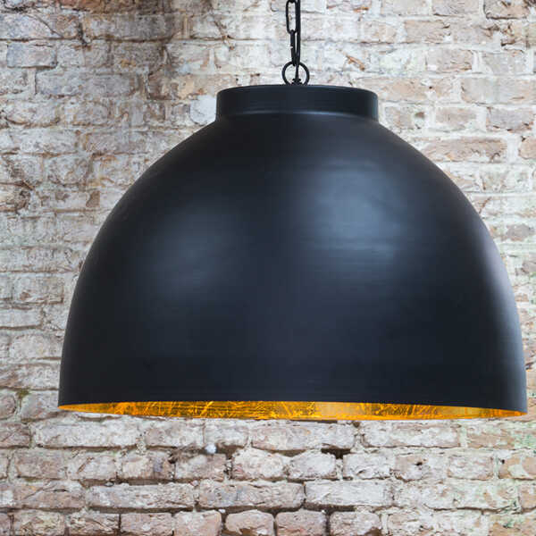 Hanglamp KYLIE Ø60x42cm - Zwart Goud - Afbeelding 2