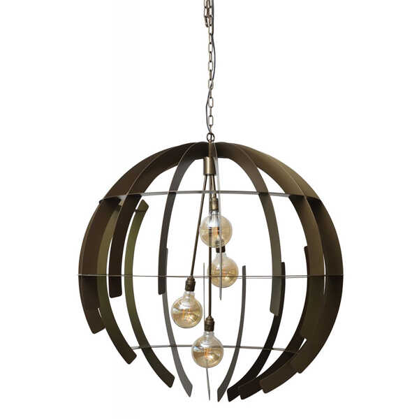 Hanglamp Terra 4-lichts Ø100cm - Oud Messing - Afbeelding 4