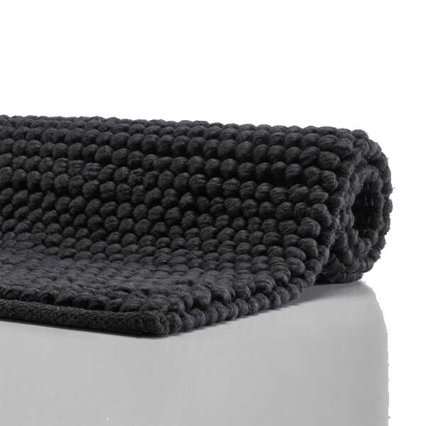 Aquanova Badmat JURA 70x120cm - Donkergrijs OP=OP - Afbeelding 3