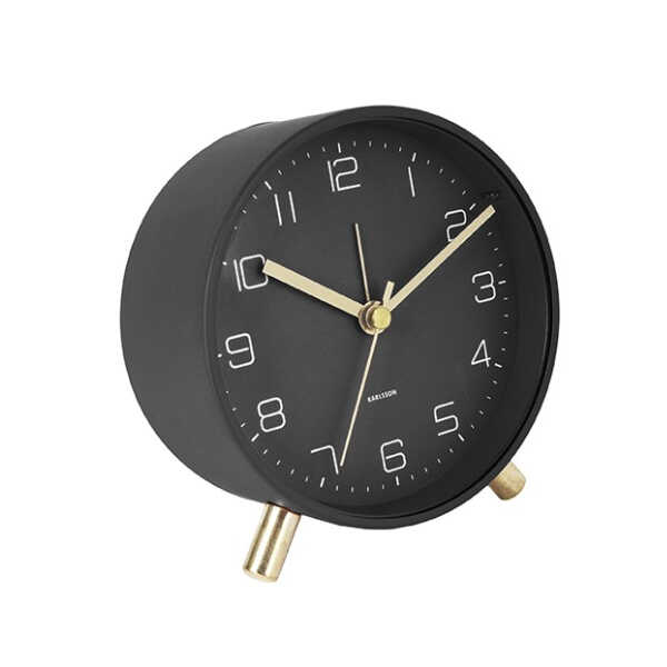 Alarmklok Lofty Ø11cm - Mat Zwart