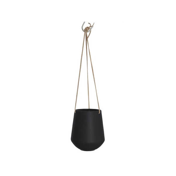 Bloempot Hanging Pot Skittle Medium - Zwart