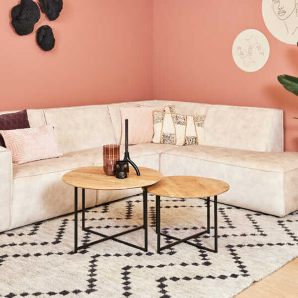 Salontafel Arlington set/2 - Mangohout - Afbeelding 2