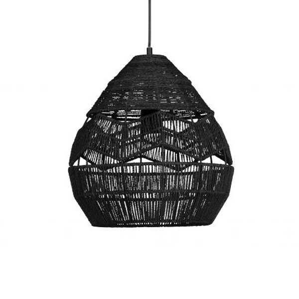 WOOOD Hanglamp Adelaide Ø35cm - Zwart - OP=OP