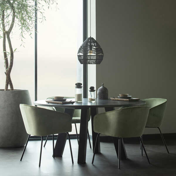 WOOOD Hanglamp Adelaide Ø35cm - Zwart - OP=OP - Afbeelding 3