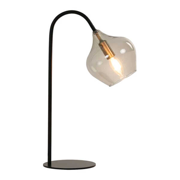 Tafellamp RAKEL 28x17x50,5cm E14 – Mat Zwart - Afbeelding 2