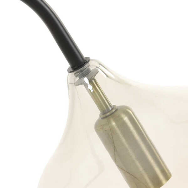 Tafellamp RAKEL 28x17x50,5cm E14 – Mat Zwart - Afbeelding 5