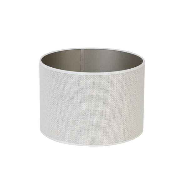 Lampenkap SAVERNA Cilinder Ø25x18cm – Eiwit - Afbeelding 2